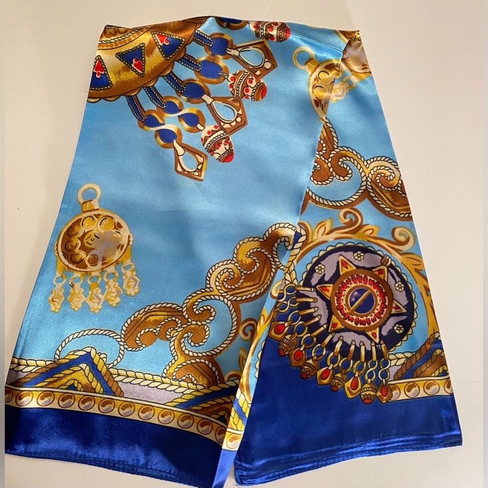NEW! Fashion Scarf, used as hair scarf, neck scarf, hair tie & decor.